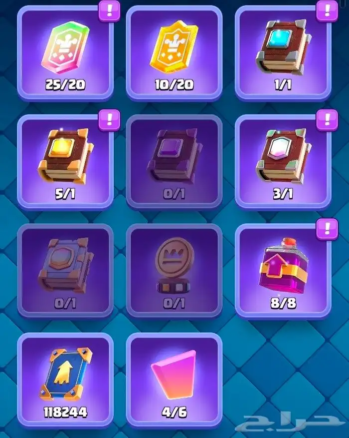 حساب كلاش رويال ماكس لفل 68 عمره 10 سنوات نادر من اول موسم 0