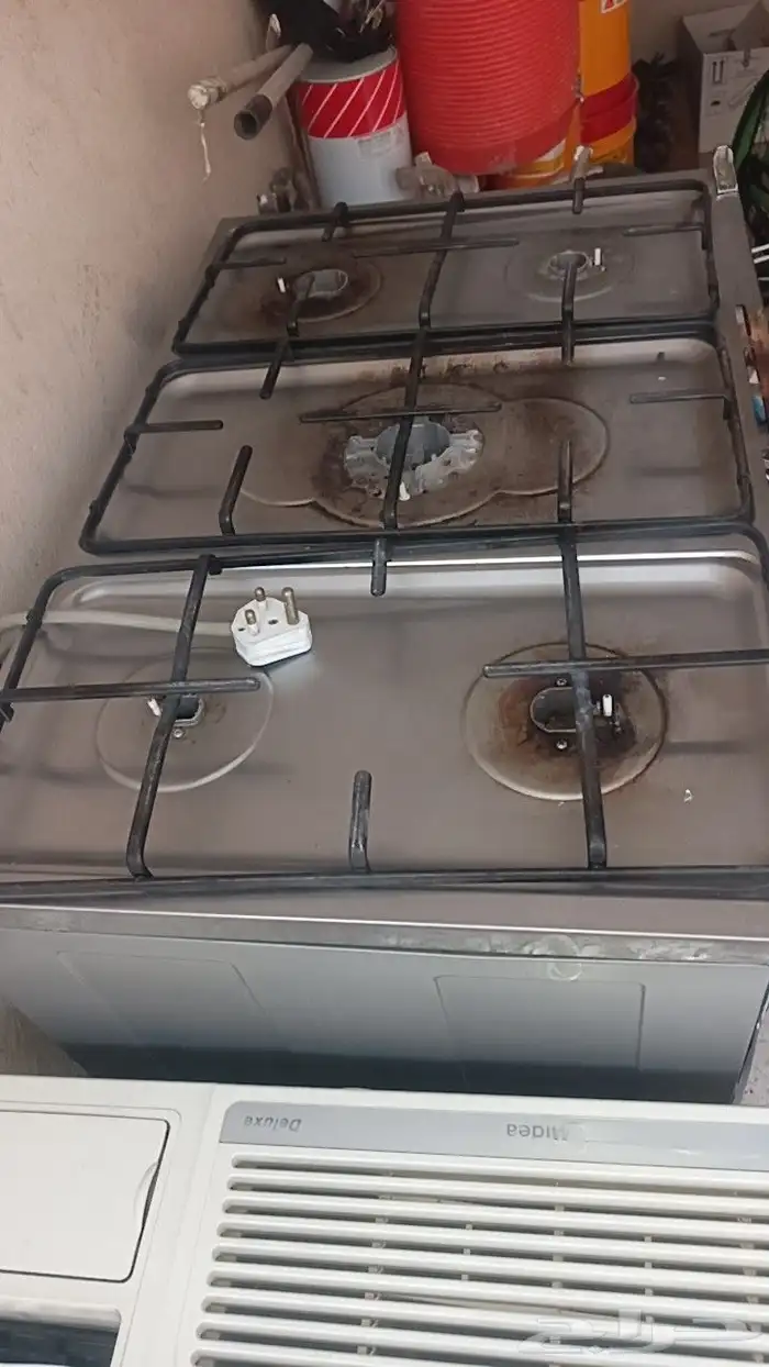 فرن غاز وكهرباء خمس عيون شغال كويس فوق وتحت 1