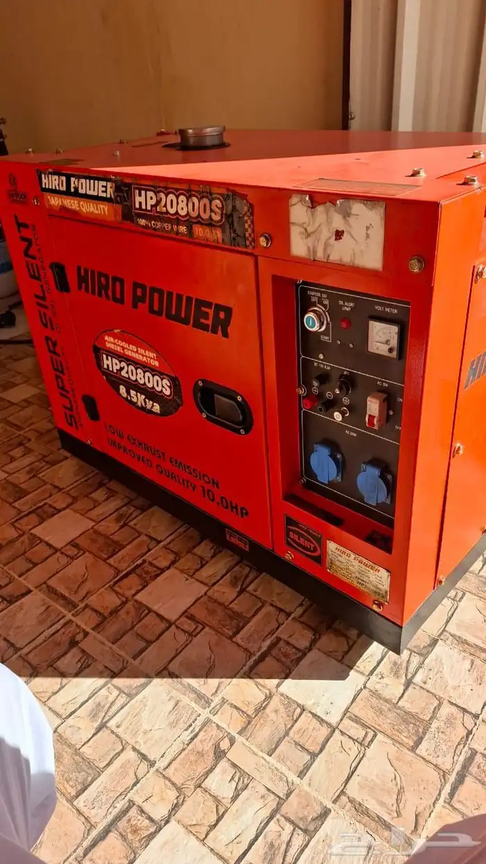 ماطور كهرباء كاتم صوت شبه جديد 0