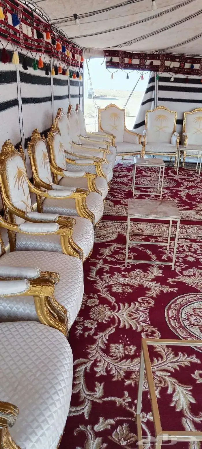 كراسي كنب فرشات عقود زواجات ركن ضيافه صبابين بيوت شعر ابيض ا 0