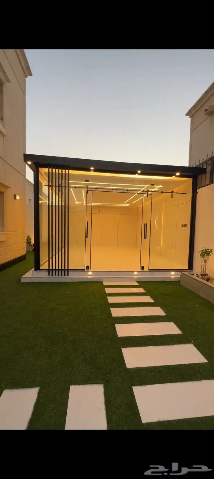 زراعة وتنسيق حدائق وعمل غرف زجاجيه وعمل ديكورات 7