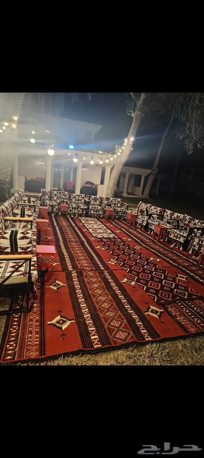 تاجير جلسات شعبيه تاجير عقود لمبات تاجير كراسي وطاولات كنب 1