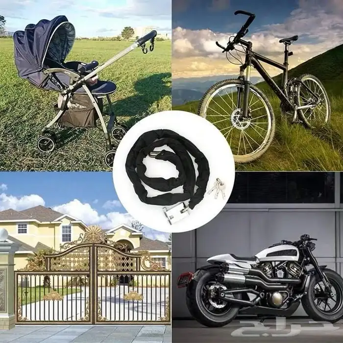 سلسلة حديد الطول 2 متر مع قفل قوي 1