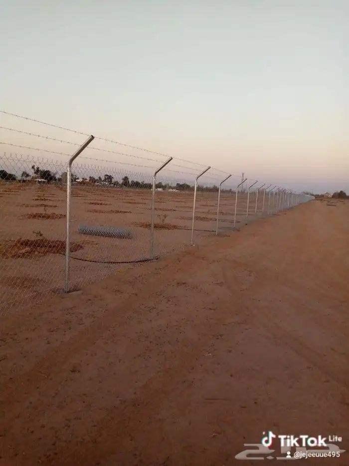 شبك 2 ملي ارتفاع مترين مواسير معكوفه ثلاث خط شايك 7