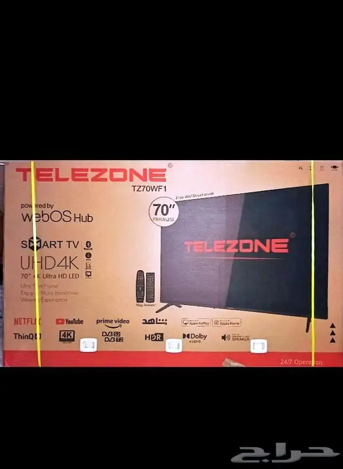 تلفزيون ذكي 4K نتفليكس يوتيوب 0