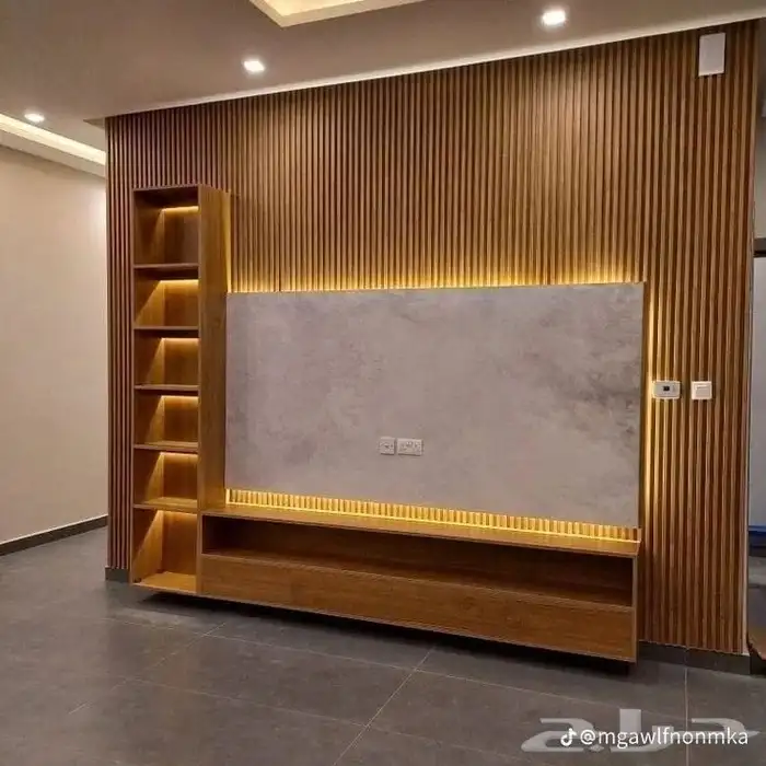 معلم تركيب ديكورات داخليه ورق جدران بديل الشيبورد . مودرن 0