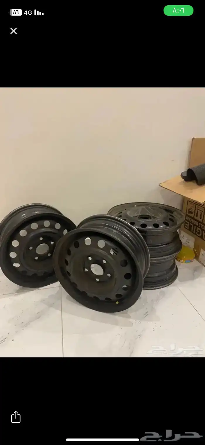 طقم جنوط وكفرات سوح النترا مقاس 15 2