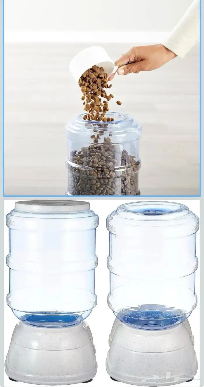 للاكل والشرب للحيوانات الاليفه تكفيهم اسبوع 1