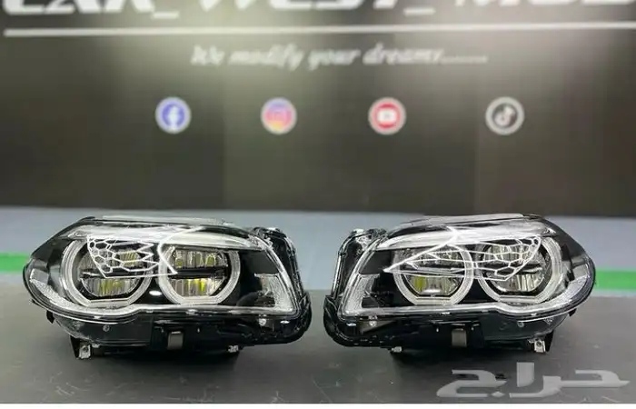 كت بي ام BMW F10 M5 m tech طارة M شمعات LED FULL 14