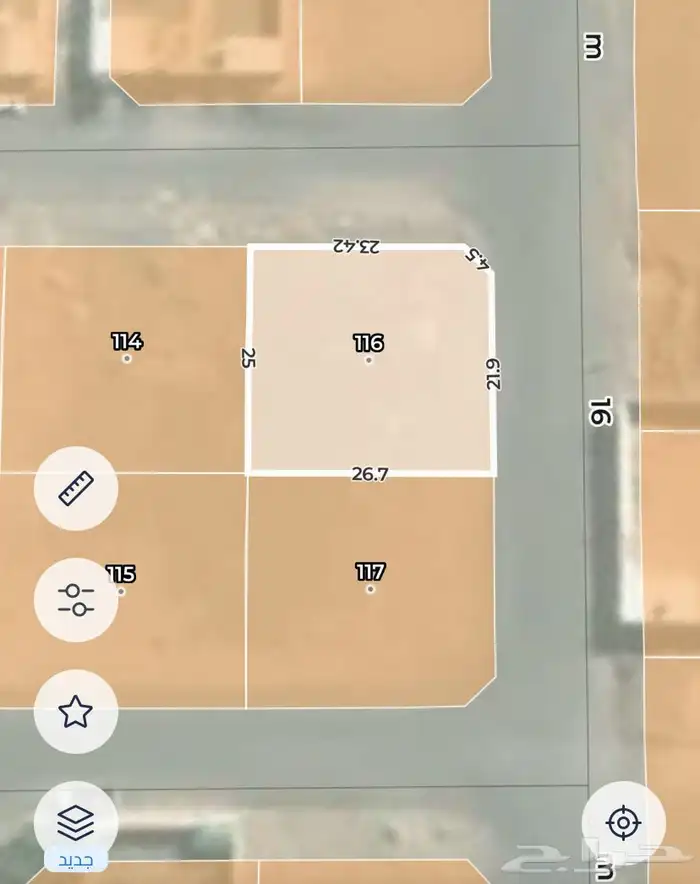 للبيع ارض سكنية في حي العزيزية خلف حجز المرور 1