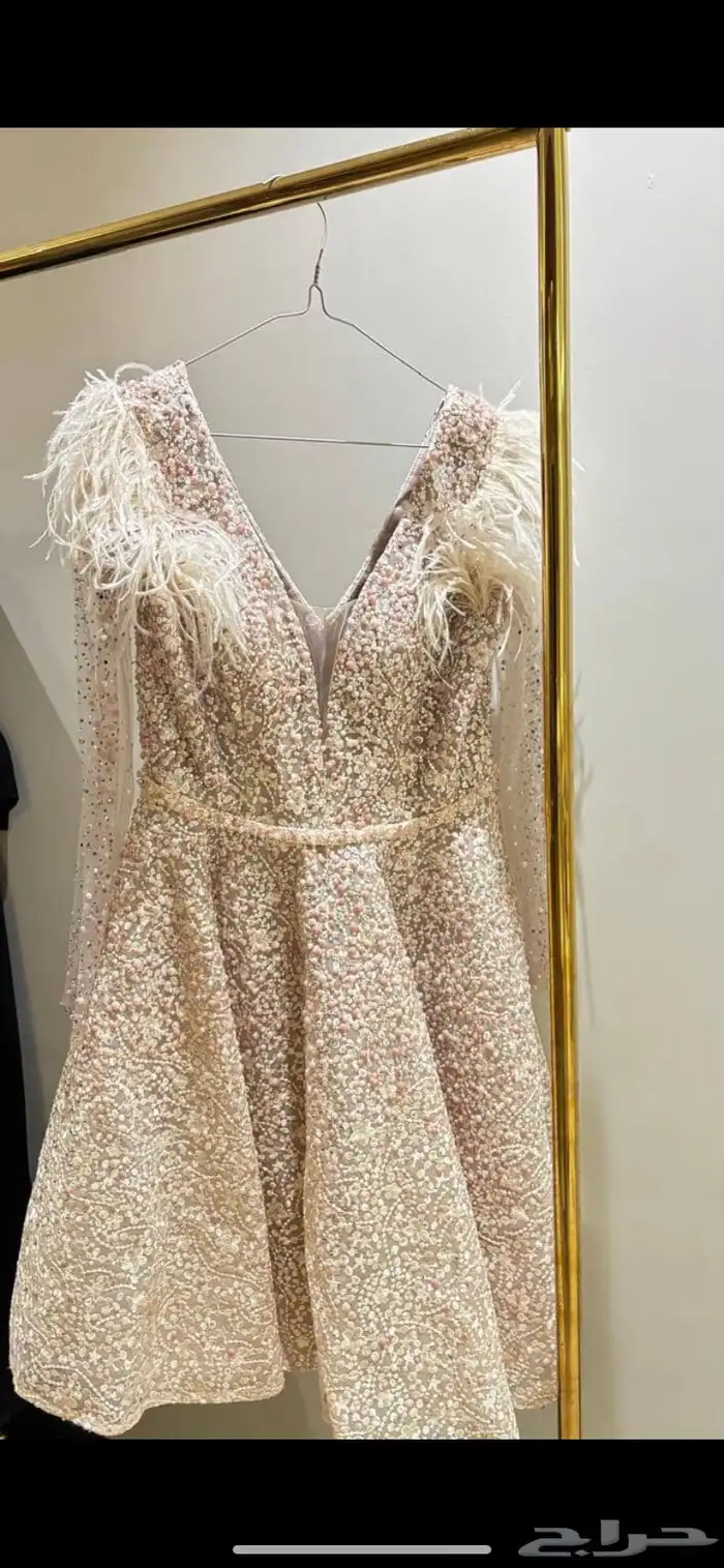 فستان وردي قصير 0