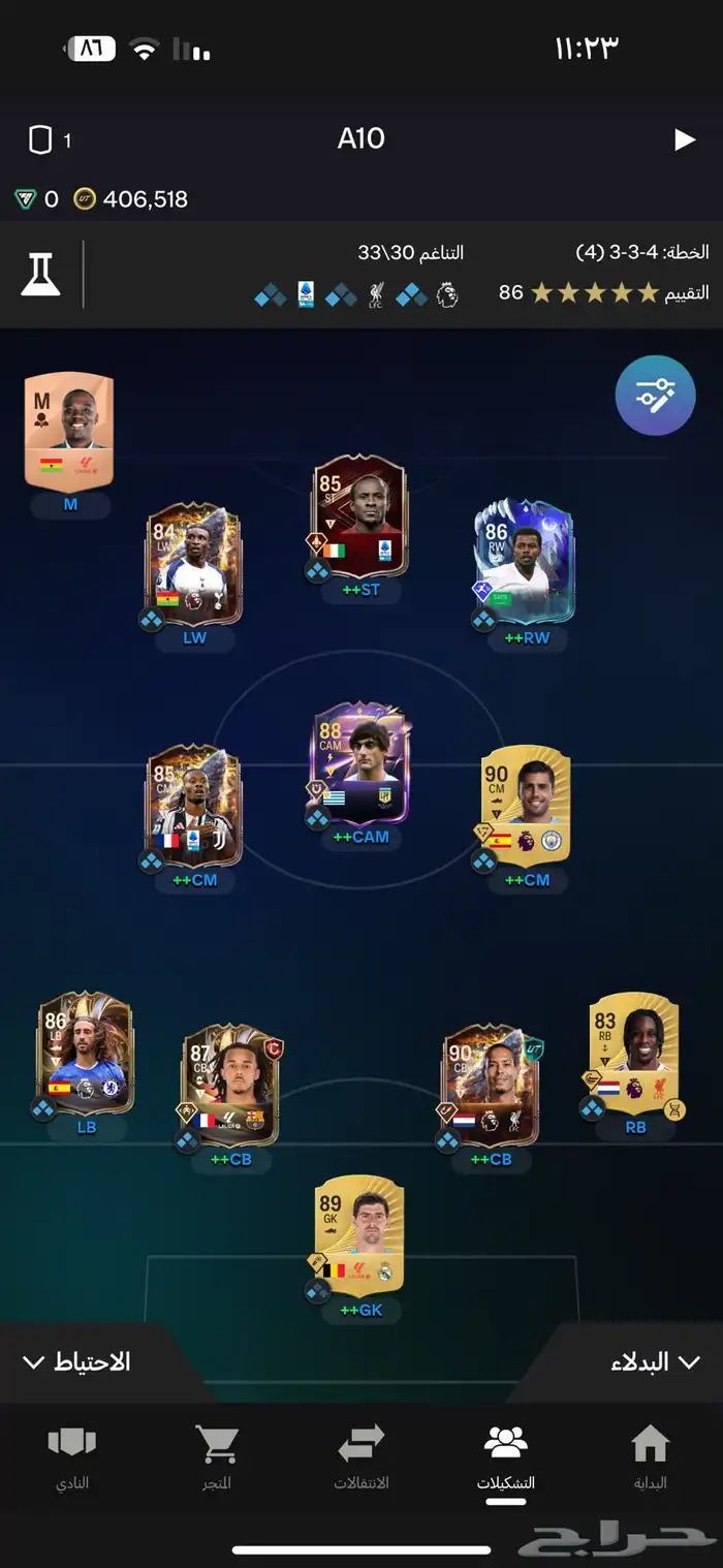 تشكيله و كوينز 0