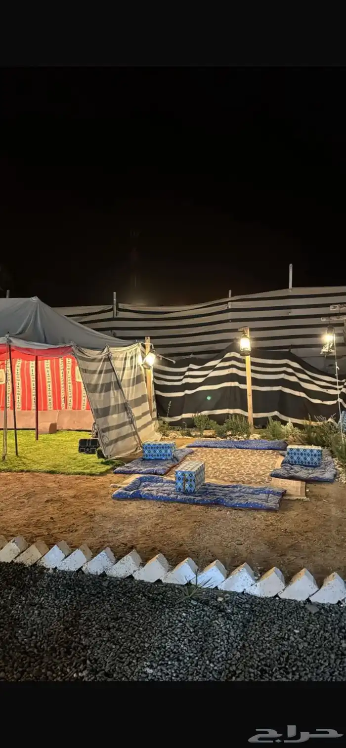 مخيم كامل للبيع الموقع سبت العلايه 2