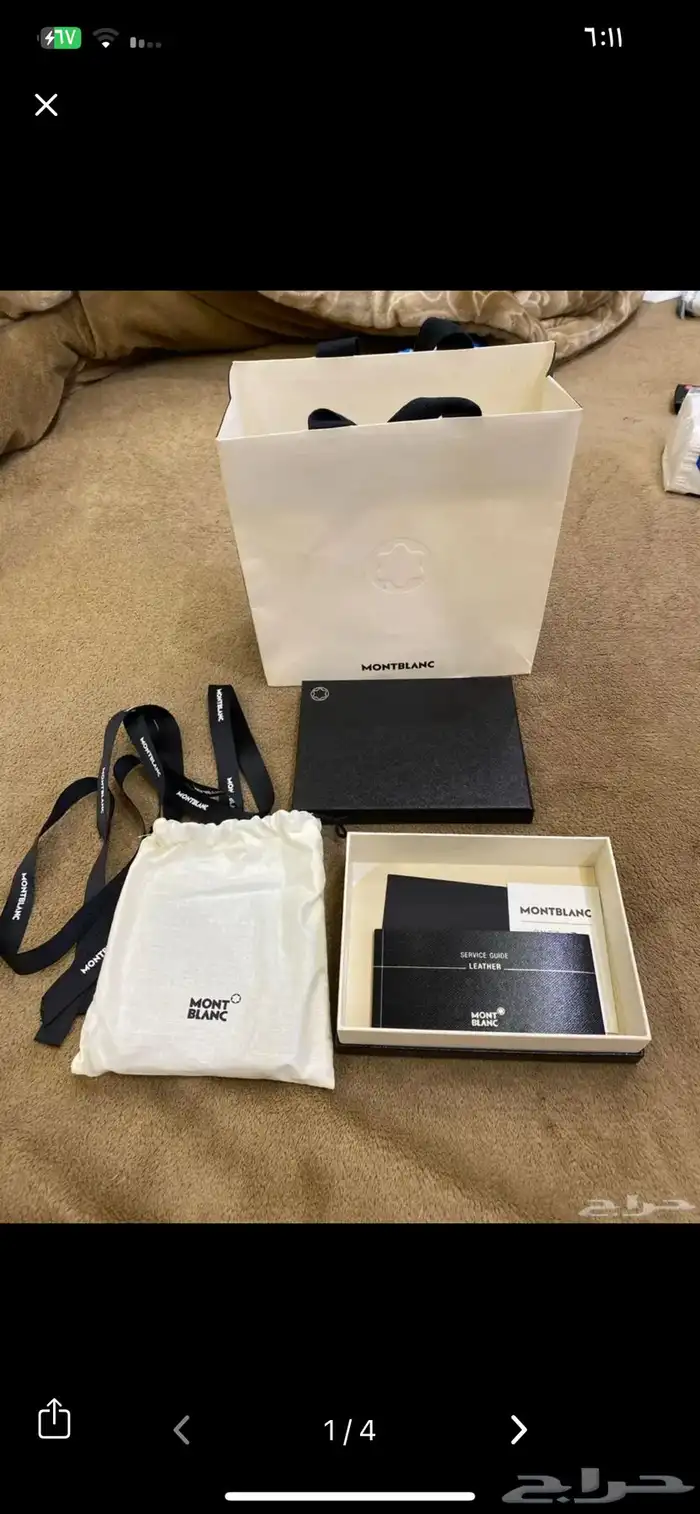 محفظة مونت بلانك اصلي ( مع الفاتورة ) جديده 2