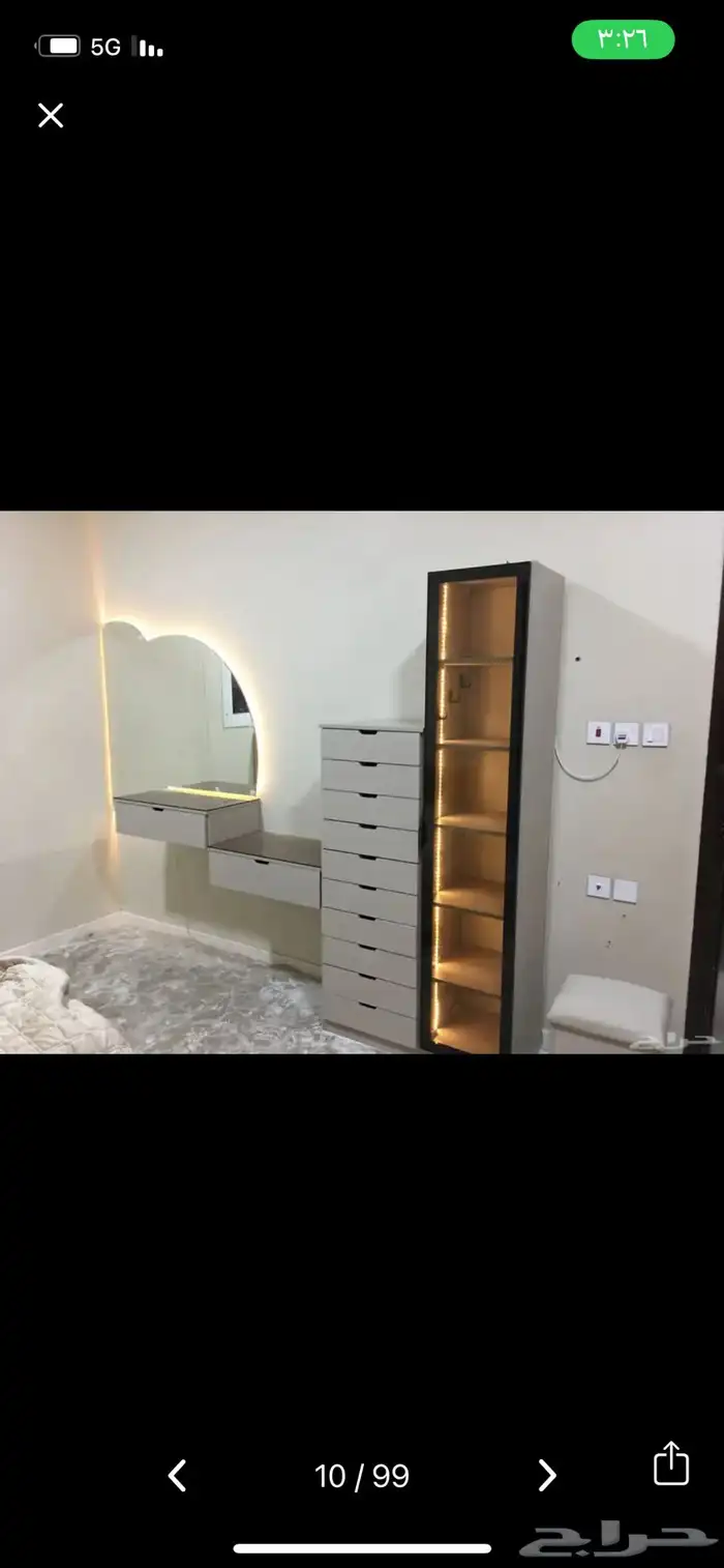 تفصيل غرف نوم بإجود انواع الاخشاب ( متوفر خدمة الاقساط ) 15