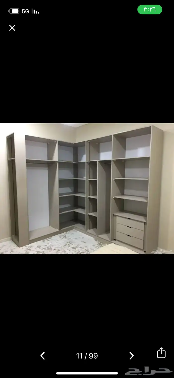 تفصيل غرف نوم بإجود انواع الاخشاب ( متوفر خدمة الاقساط ) 14