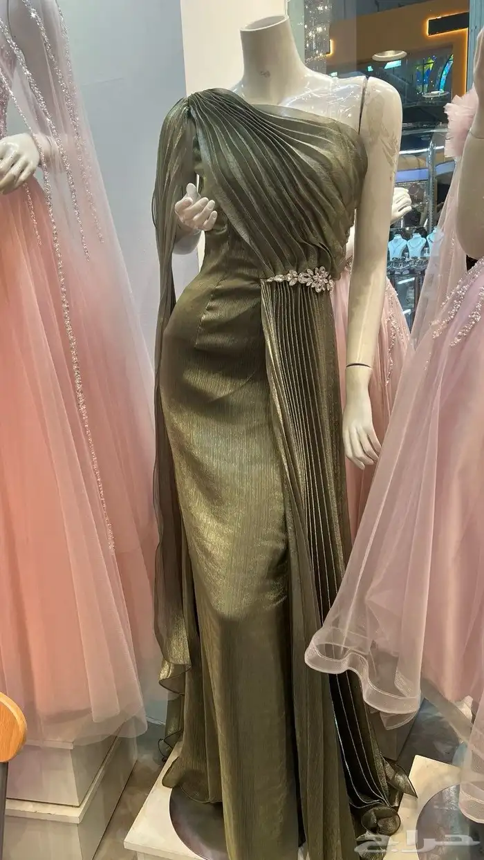 فستان زيتي 0