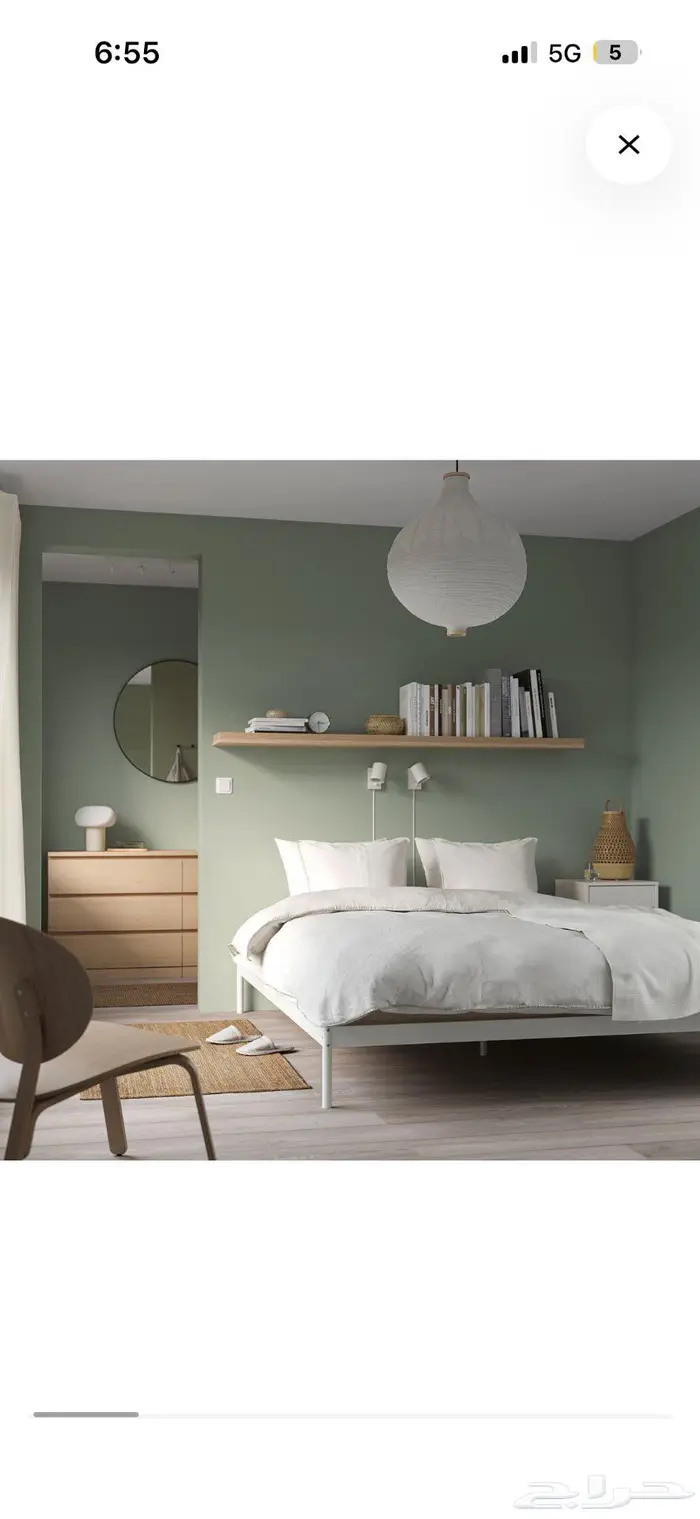 هيكل سرير من ايكيا مقاس 140 كوين 3