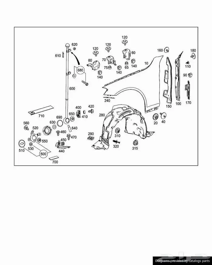 بطانات رفرف مرسيدس S class 2019 0