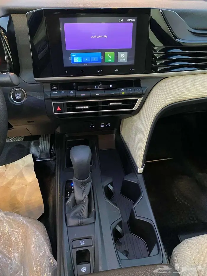 كامري ستاندر 2025 (اصفار) بصمه شاشه كاميرا 4 سلندر 9