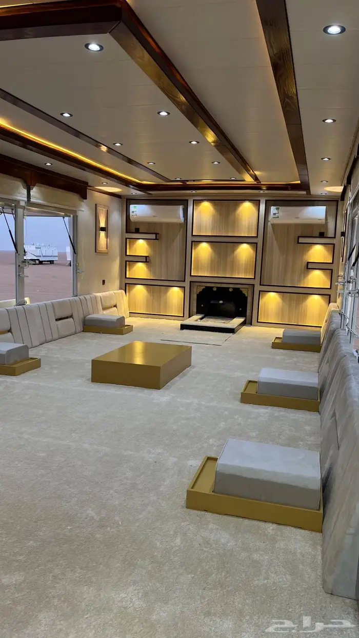 كرفان شرايح 16 متر جاهز طاقات مكيفات 20