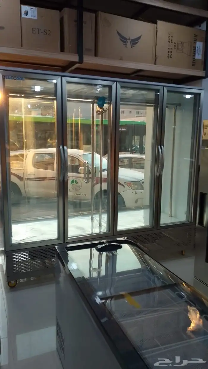 ثلاجة عرض تعليق اللحوم ثلاجات عرض لحم وجهتين زجاج بأكثر مقاس 1