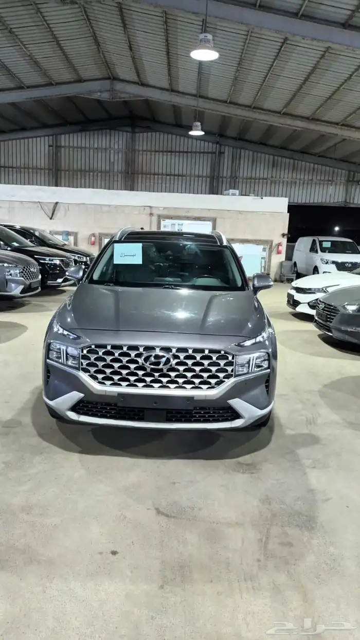 هيونداي سنتافي رصاصى 2021 ديزل بطاقة جمركية وارد كوريا 2