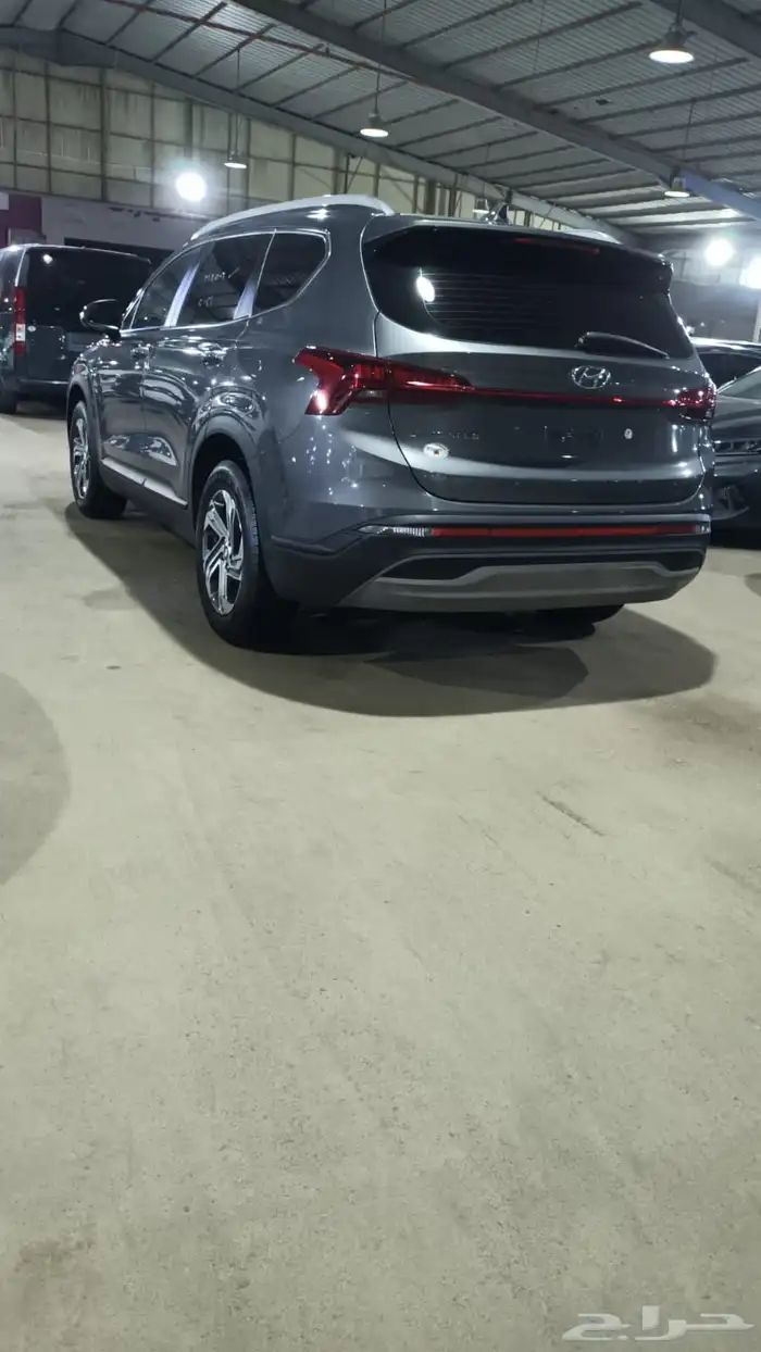 هيونداي سنتافي رصاصى 2021 ديزل بطاقة جمركية وارد كوريا 4