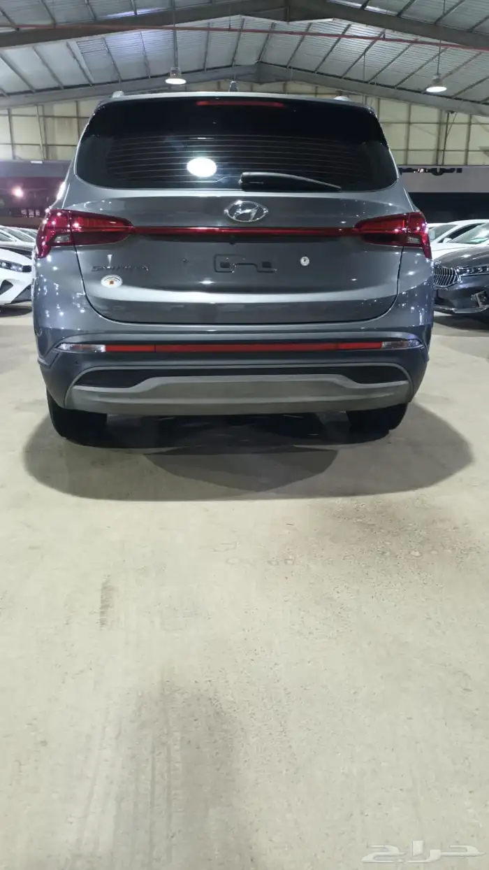 هيونداي سنتافي رصاصى 2021 ديزل بطاقة جمركية وارد كوريا 5