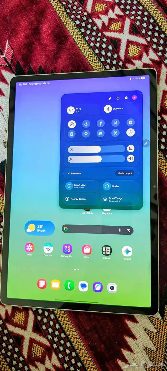 مشتراه من اكسترا جالكسي تاب s9 بلص 5g 0