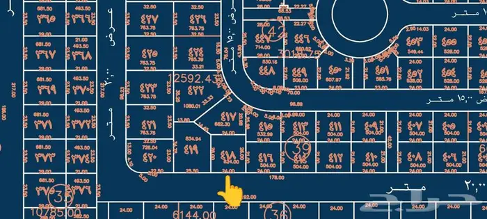 للبيع ارض كامله في حي المها طريق الخالديه 528 م 17