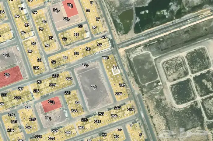 ارض لبيع حي البساتين بقيق شرقية على شارع 40 0