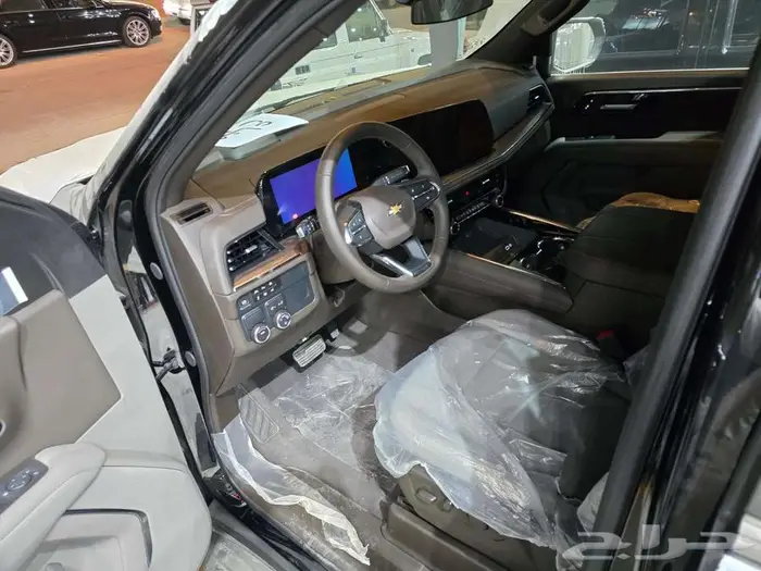 شيفورليه تاهو بدون دبل ثلاجة موديل 2025 اسود خليجي 6