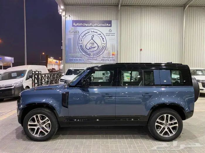 لاند روفر دفندر 2025 ازرق فاتح 6 سلندر سعودي ماشيه 21000كم 10