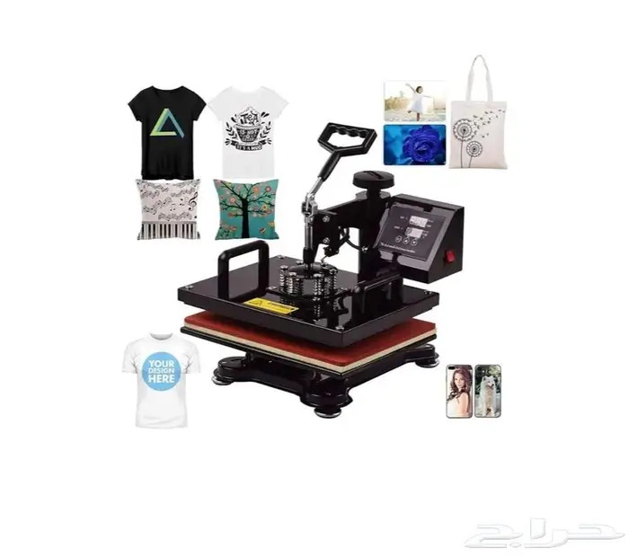 مكبس حراري للملابس والدروع والصحون الكاسات 0