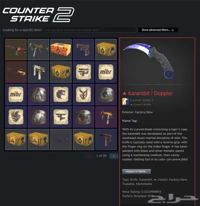 CSGO CS2 skins knife 0