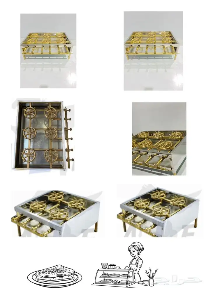 غاز كنافه سخان كنافه تجهيز معدات مطاعم أعمال ستانلس ستيل 0