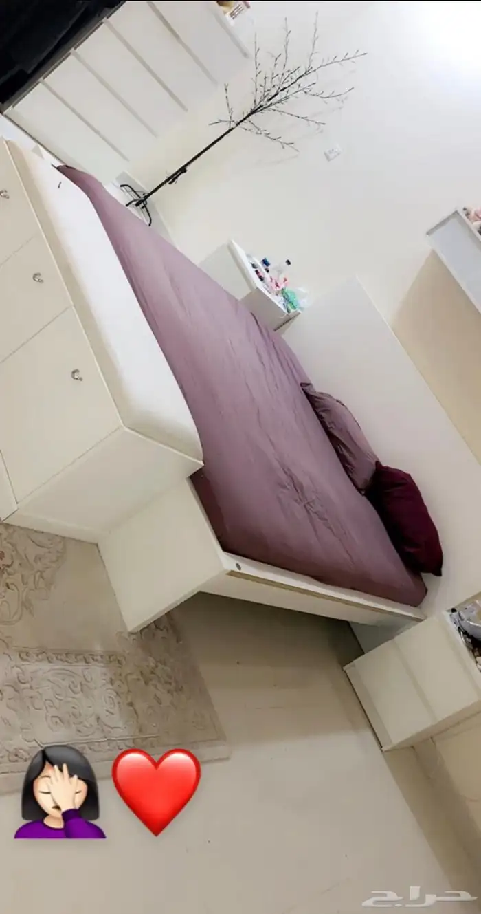 غرفة مستخدمه في حالة جيدة مع المرتبة 800 ريال 2