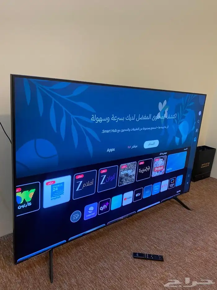 شاشه سامسنج كرستال جديد في كرتونه استخدام شهر 0