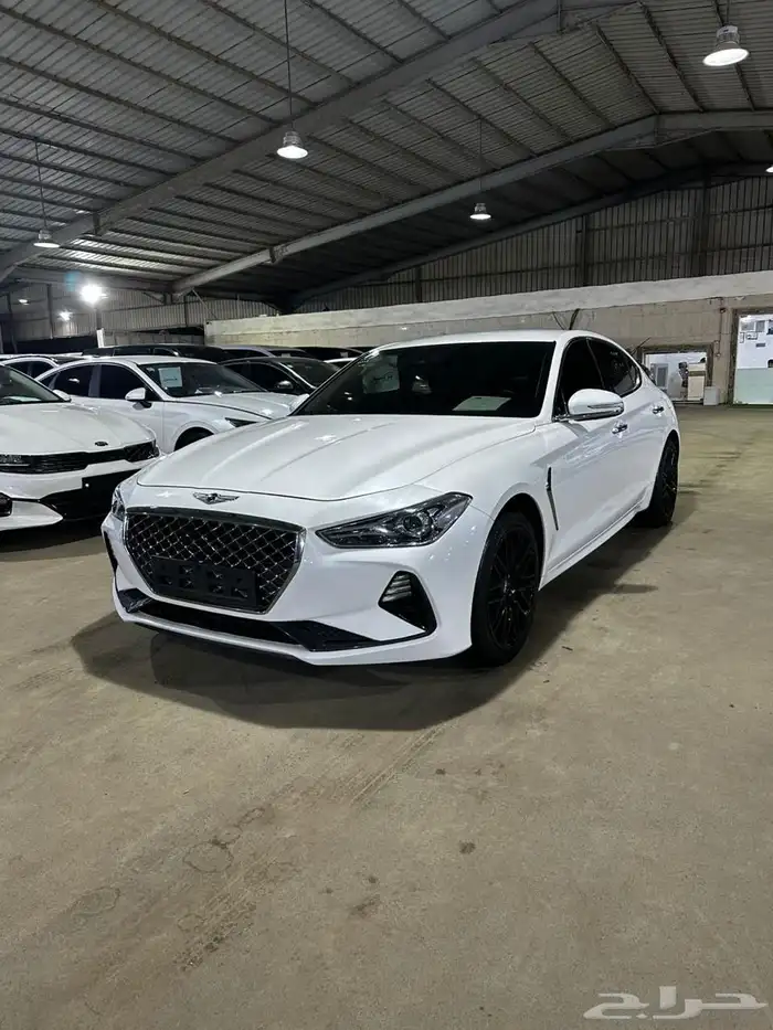 هيونداي جنيسيس ابيض 2020 بنزين بطاقة جمركية وارد كوريا 2