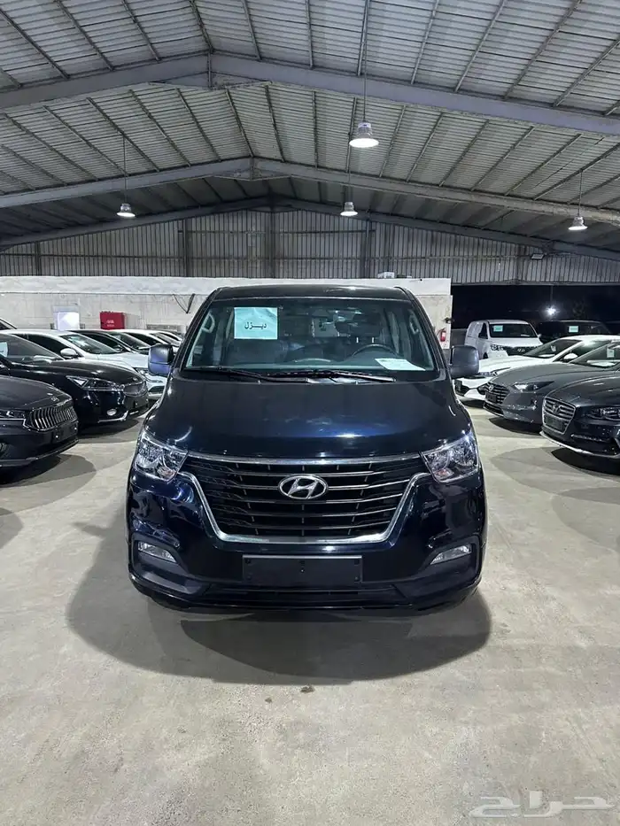 هيونداي اتش وان ازرق غامق 2021 ديزل بطاقة جمركية وارد كوريا 1
