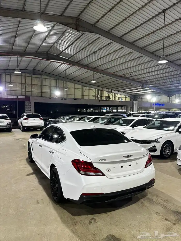 هيونداي جنيسيس ابيض 2020 بنزين بطاقة جمركية وارد كوريا 5