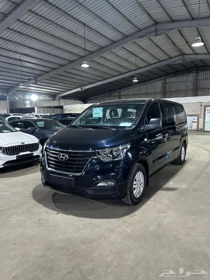 هيونداي اتش وان ازرق غامق 2021 ديزل بطاقة جمركية وارد كوريا 2