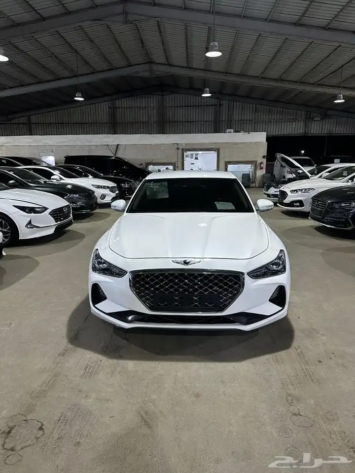 هيونداي جنيسيس ابيض 2020 بنزين بطاقة جمركية وارد كوريا 1