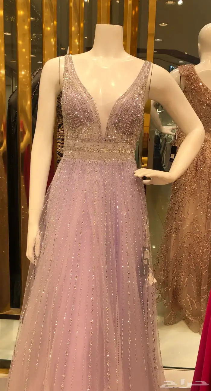 فستان مناسبات وسهره زواج ب500فقط جديد وانيق 0