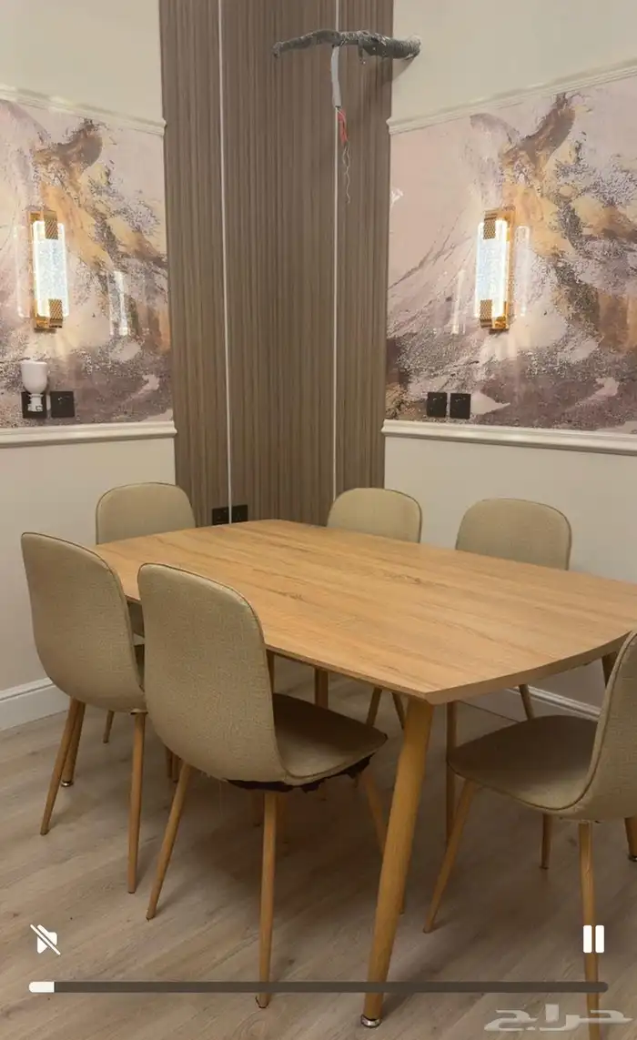 طاوله طعام 6 كراسي 0