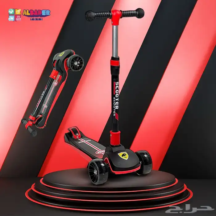 سكوتر يدوي للأطفال - سكوتر اطفال قابل للطي بتصميم مميز 1