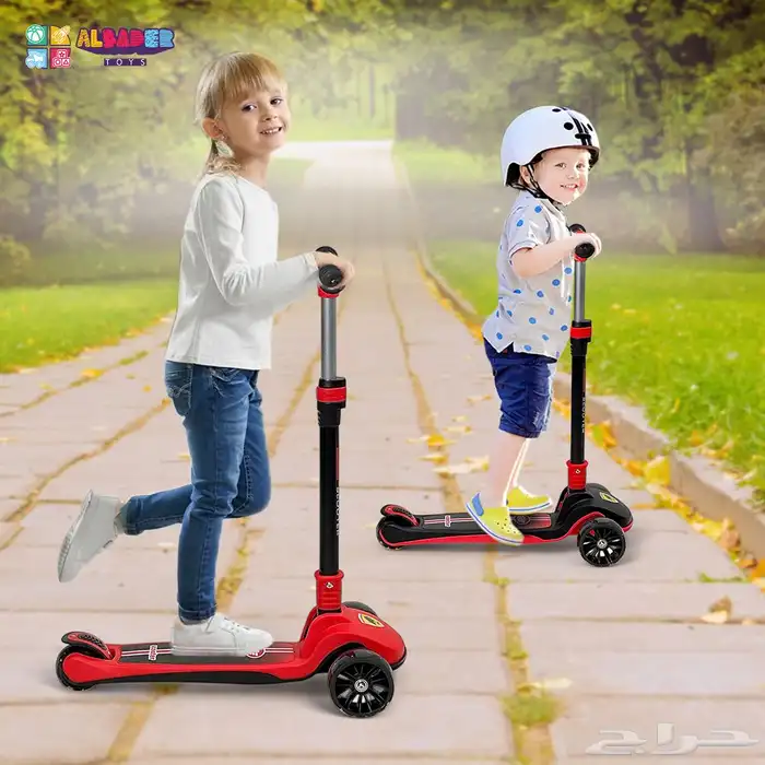 سكوتر يدوي للأطفال - سكوتر اطفال قابل للطي بتصميم مميز 8