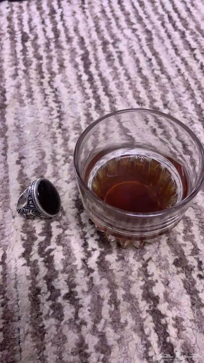 خاتم عقيق كرزي صياغة عارف 0