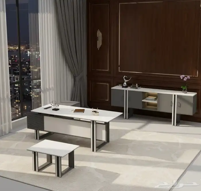 مودرن مكاتب كراسي طاولة اجتماعات كنب بارتيشن مكتب الاستقبال 7